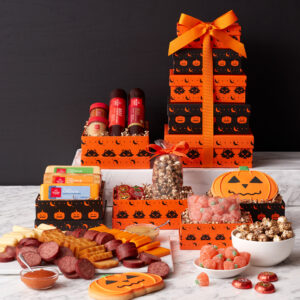 spooky snacks halloween gift tower 003389 1